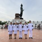 สำนักงานการตรวจเงินแผ่นดินภูมิภาคที่ 3 (จังหวัดนครปฐม) เข้าร่วมพิธีบำเพ็ญพระราชกุศล เนื่องในวันวิสาขบูชา ประจำปี 2569 ณ พุทธมณฑล จังหวัดนครปฐม