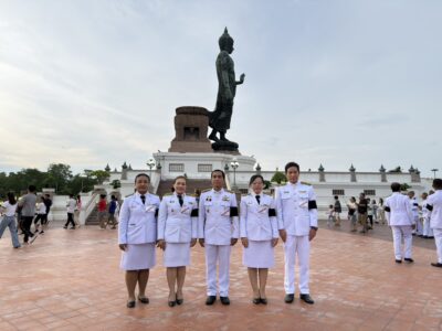 สำนักงานการตรวจเงินแผ่นดินภูมิภาคที่ 3 (จังหวัดนครปฐม) เข้าร่วมพิธีบำเพ็ญพระราชกุศล เนื่องในวันวิสาขบูชา ประจำปี 2569 ณ พุทธมณฑล จังหวัดนครปฐม
